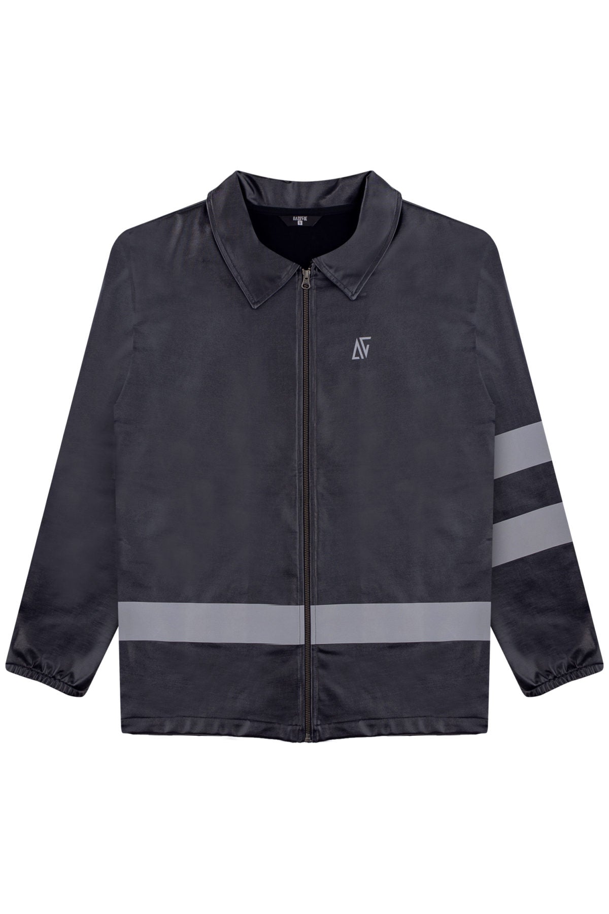 Black Reflective Raincoat
