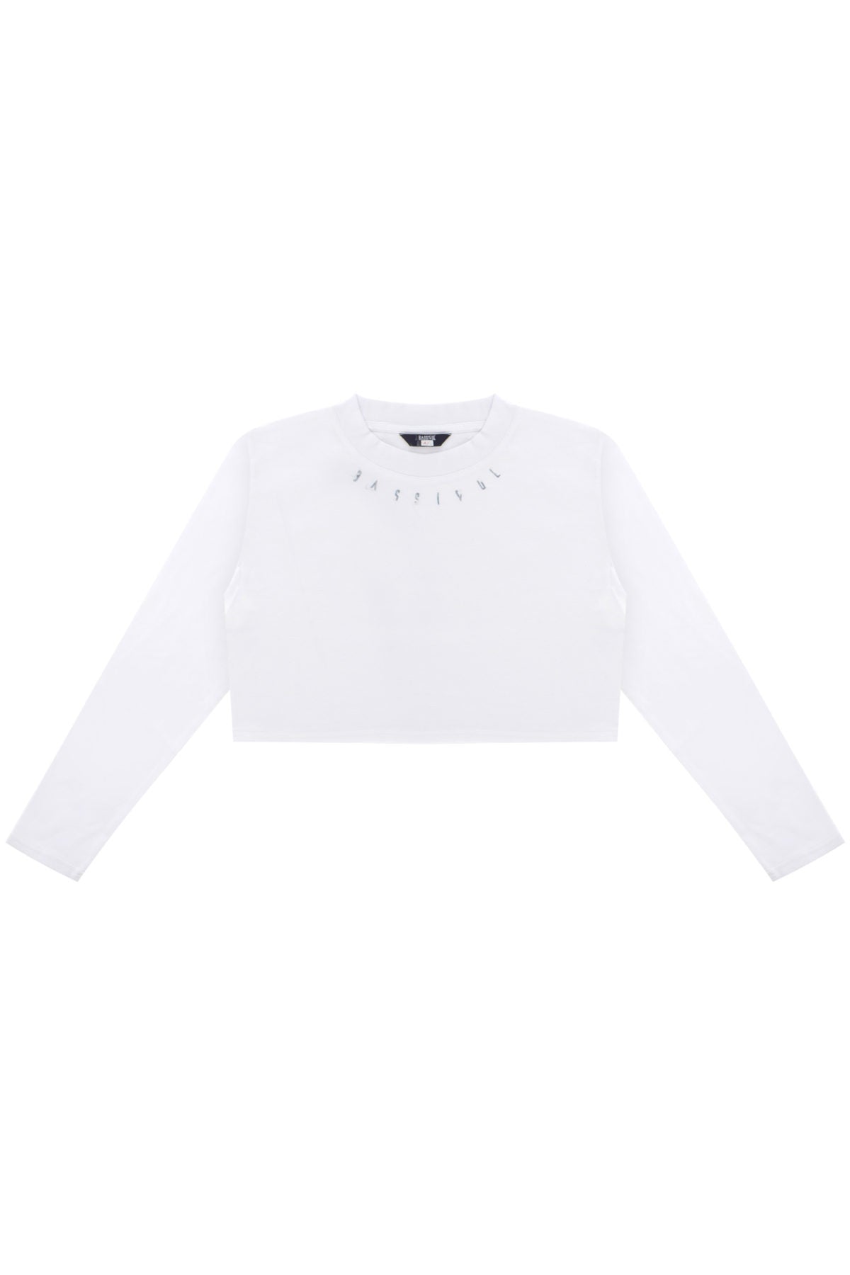 Cotton Crop Long Sleeve T-Shirt - White