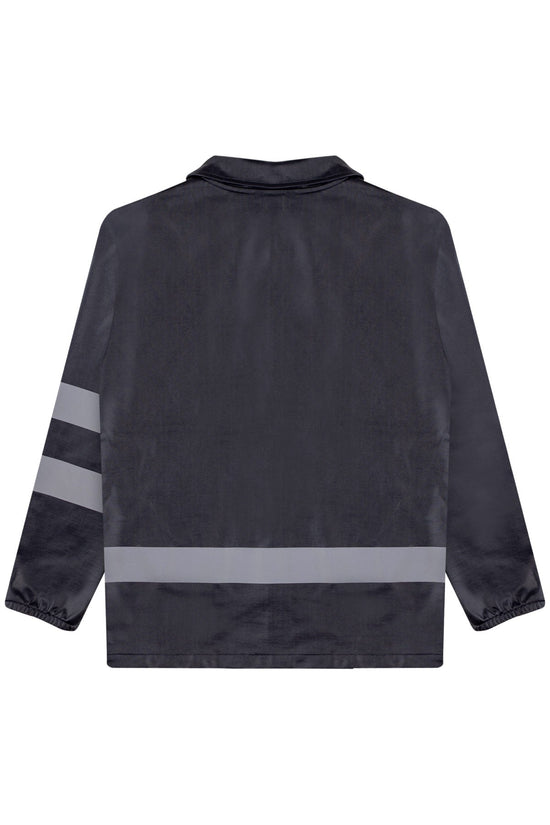 Black Reflective Raincoat