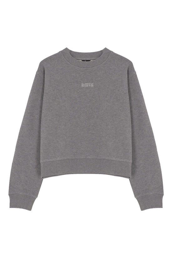 Bisiklet Yaka Sweatshirt - Gri