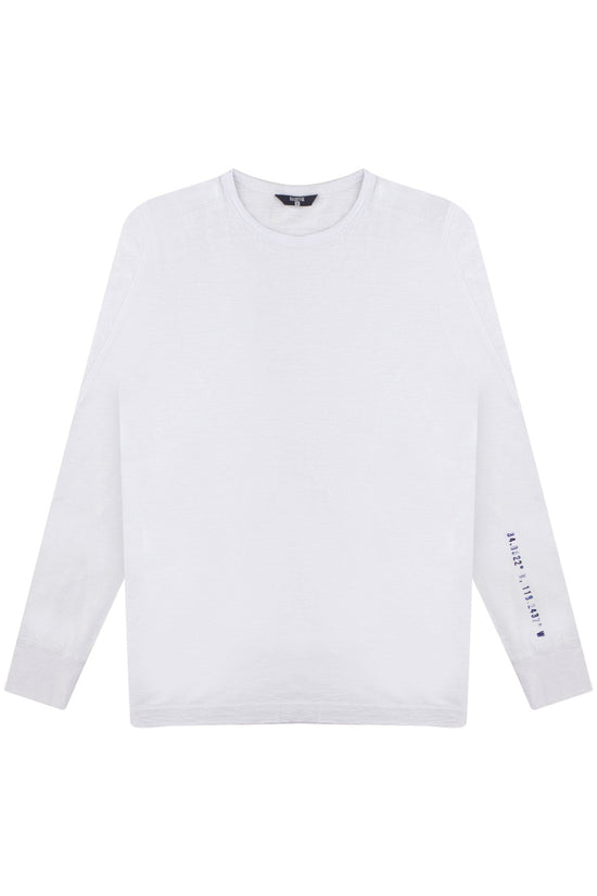 Cotton Long Sleeve T-Shirt - White