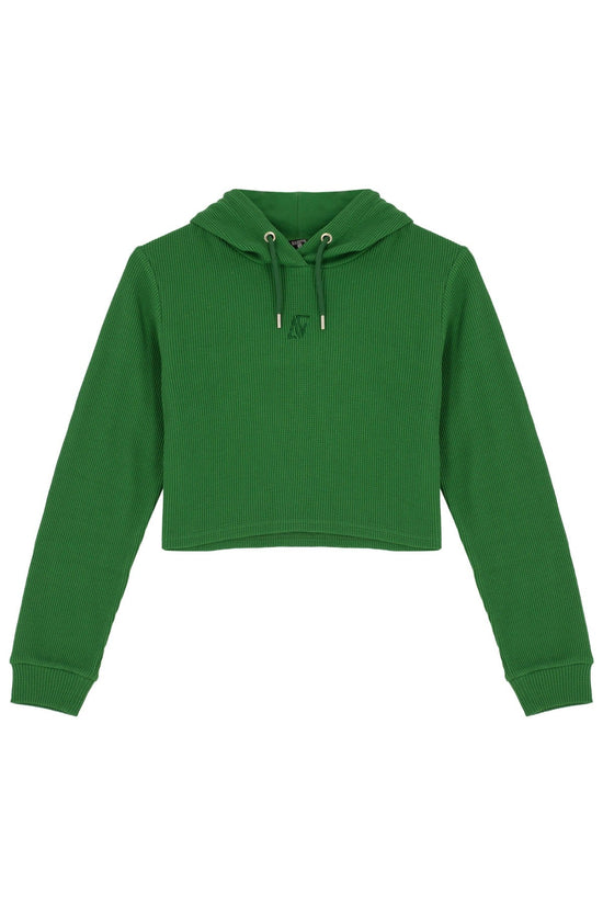 Waffle Hoodie - Verdant Green