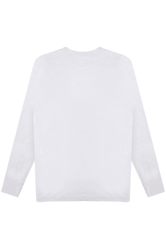Cotton Long Sleeve T-Shirt - White