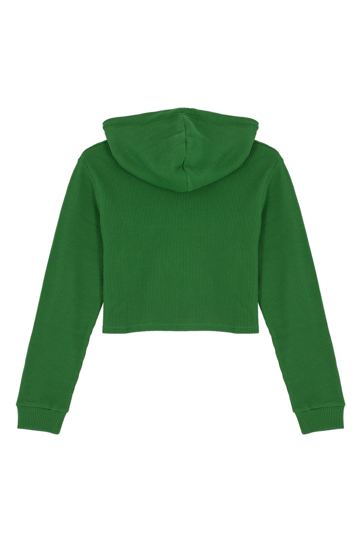 Waffle Hoodie - Verdant Green