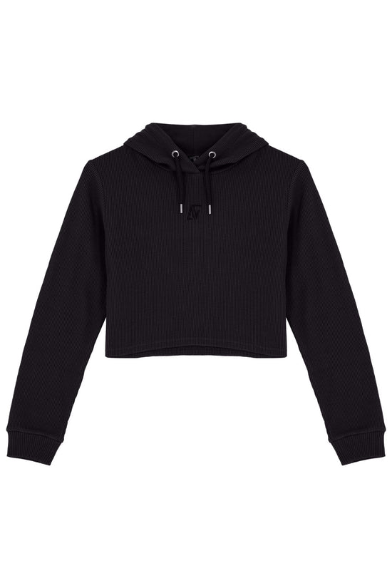 Waffle Hoodie - Black