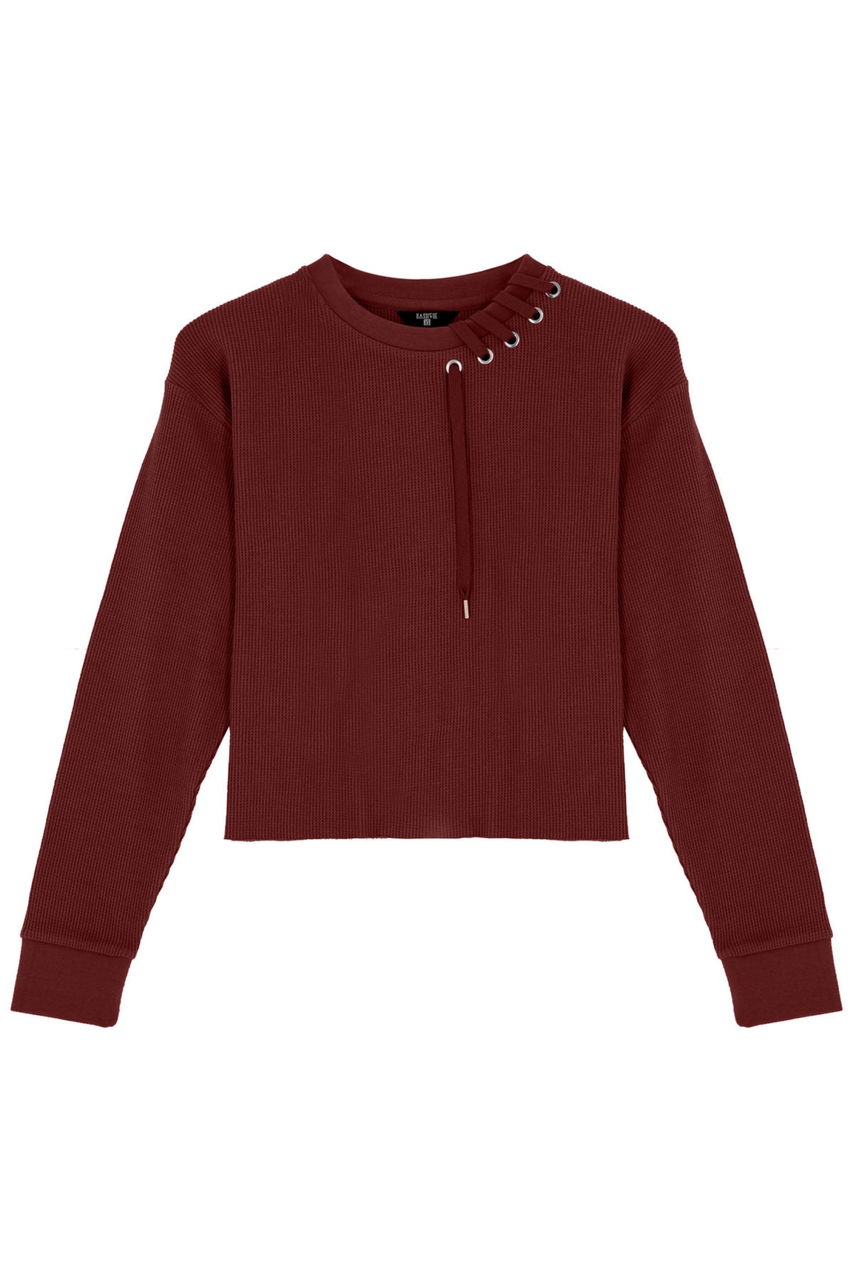 Waffle Sweatshirt - Fire Brick