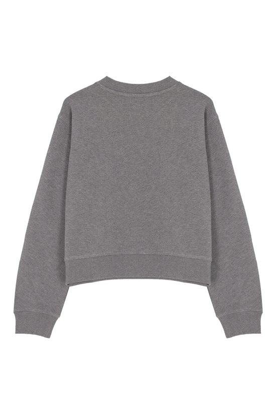 Cotton Crewneck Sweatshirt - Grey