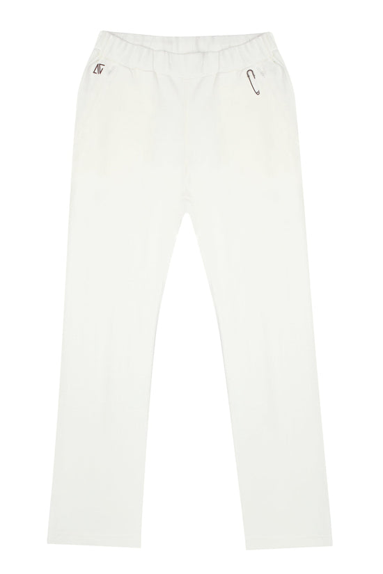 Load image into Gallery viewer, Cigarette Sweatpants - White

