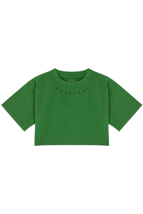 High Density Crop T-shirt - Verdant Green