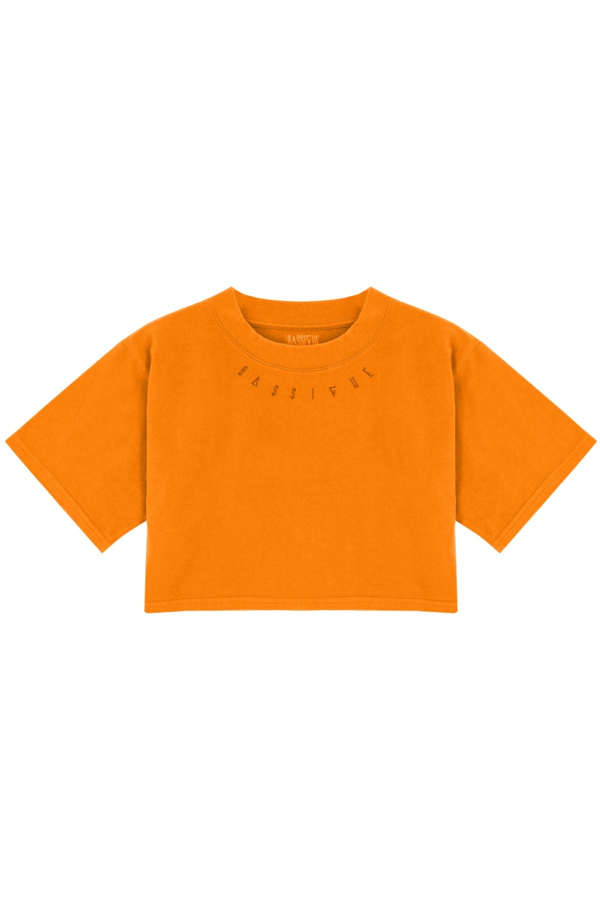 High Density Crop T-shirt - Persimman Orange