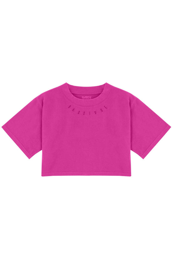 High Density Crop T-shirt - Cabaret Pink