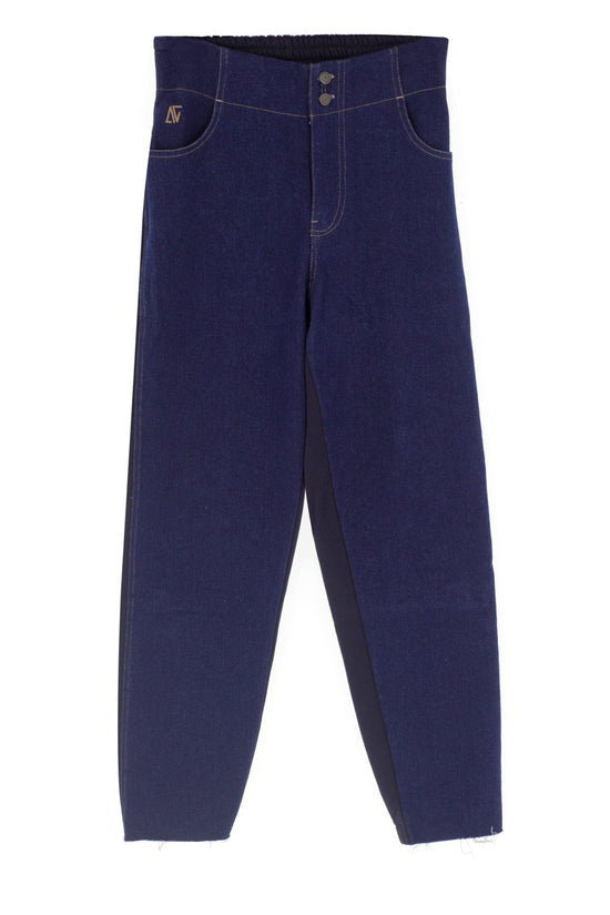 Boyfriend Denim Pantolon - Lacivert