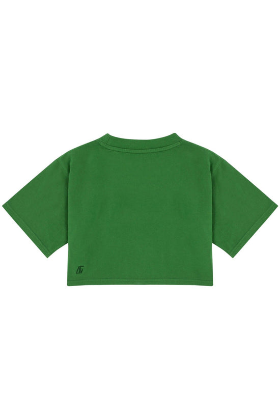 High Density Crop T-shirt - Verdant Green