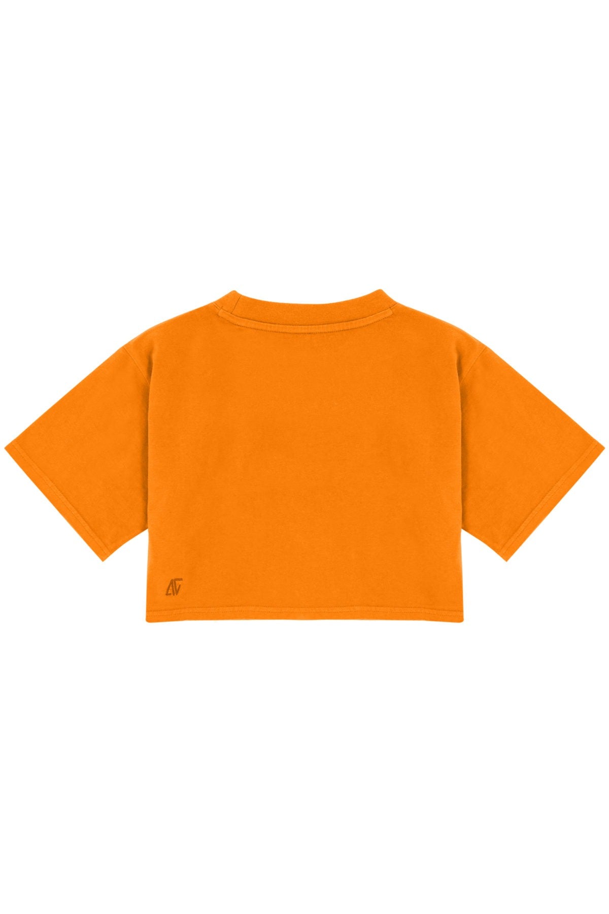 High Density Crop T-shirt - Persimman Orange