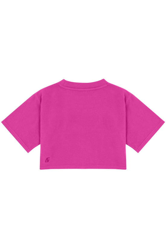 High Density Crop T-shirt - Cabaret Pink