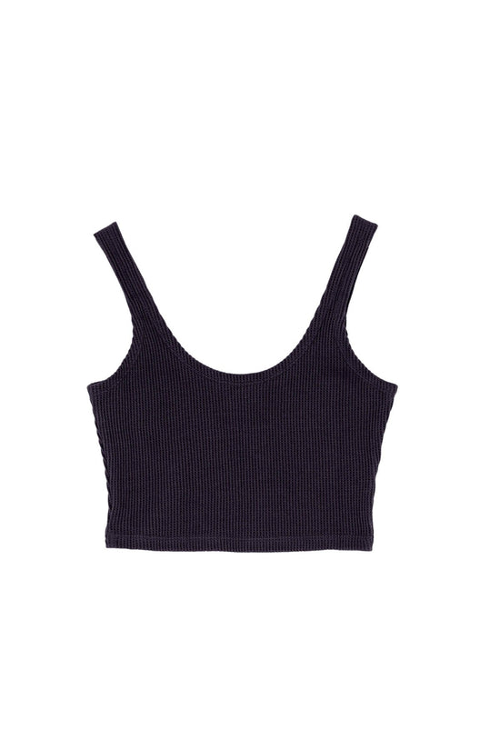 Waffle Tank Top - Dark Navy