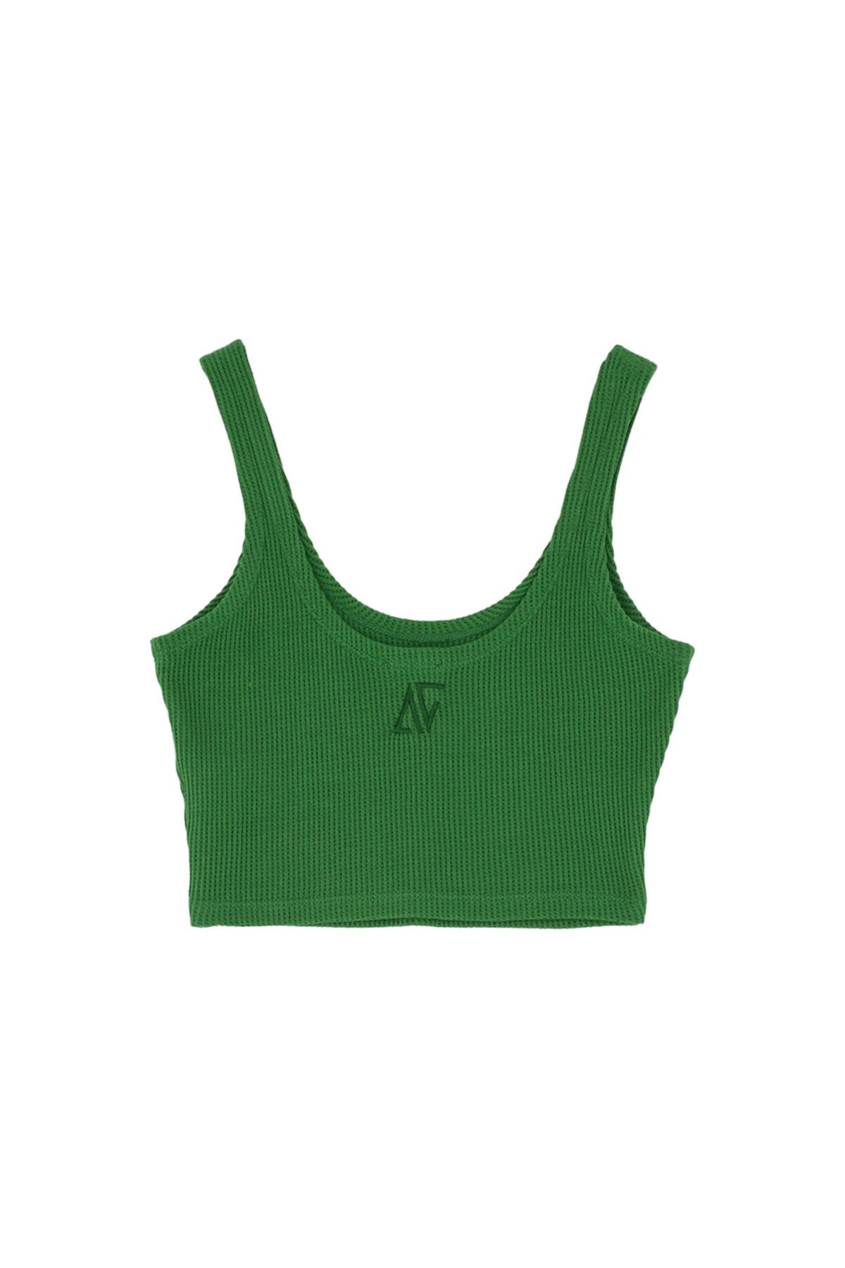 Waffle Tank Top - Verdant Green