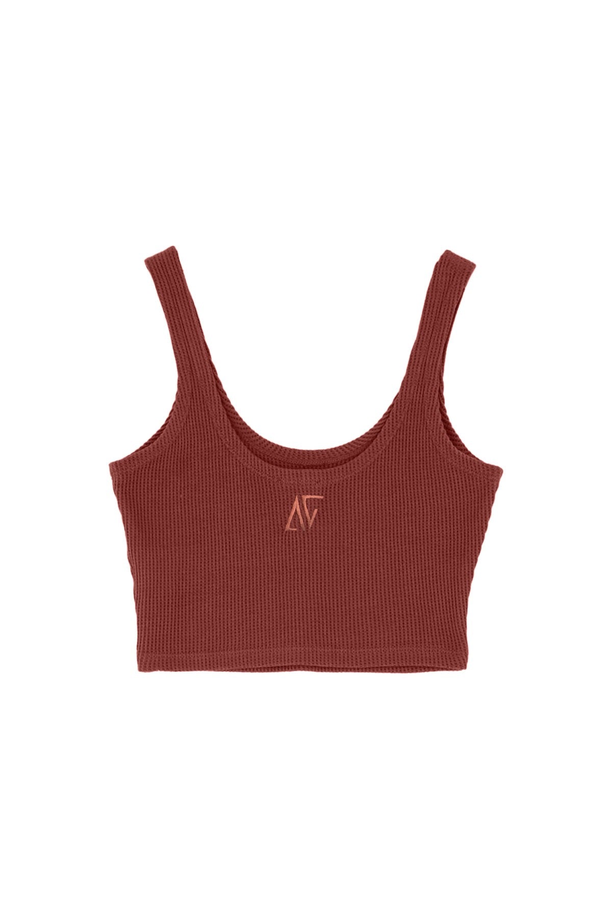 Waffle Tank Top - Fired Brick