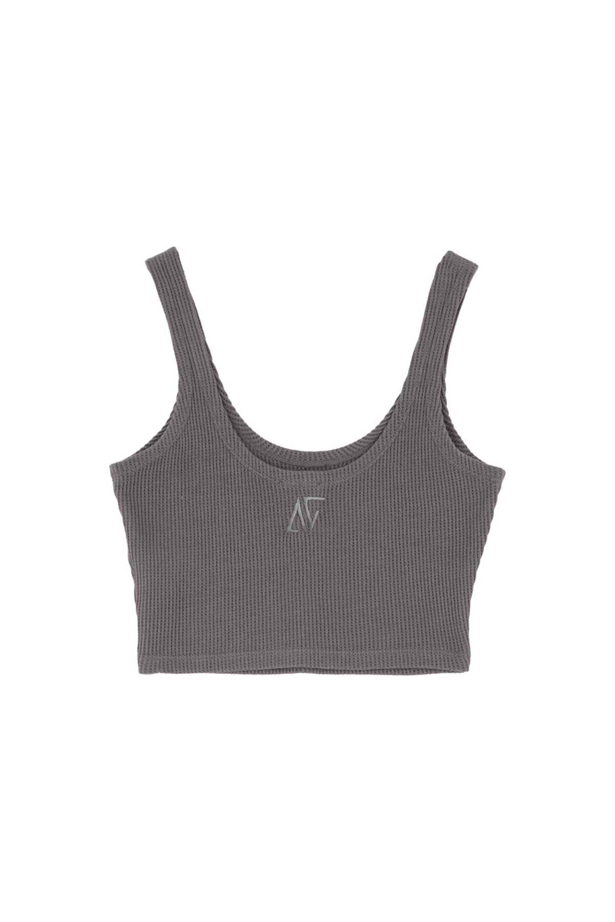 Waffle Tank Top - Grey