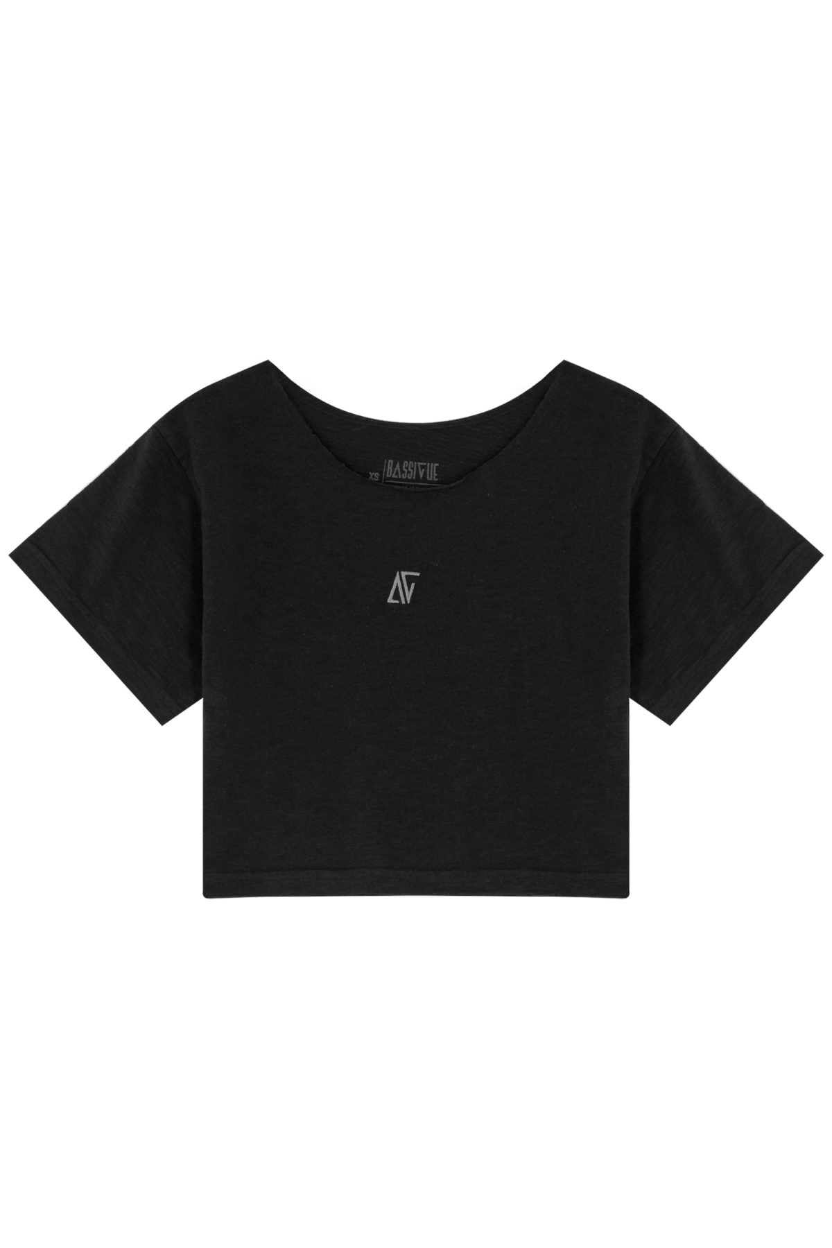 Cotton Crop T-Shirt - Black