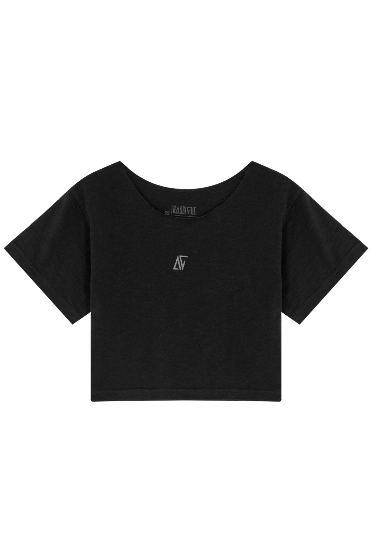 Cotton Crop T-Shirt - Black
