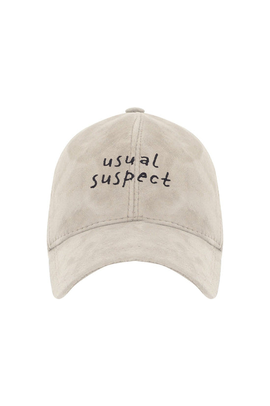 Usual Suspect Suede Leather Hat - Anthracite