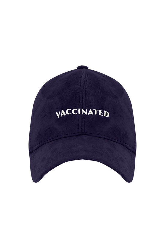Vaccinated Suede Leather Hat - Navy