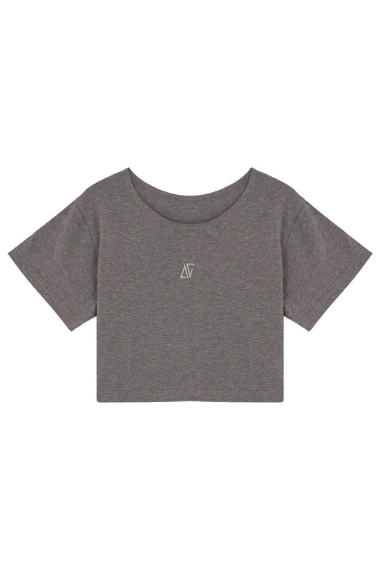 Cotton Crop T-Shirt - Grey