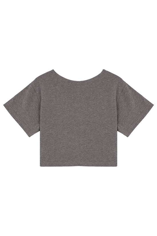 Cotton Crop T-Shirt - Grey
