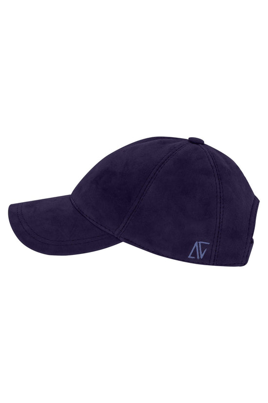 Vaccinated Suede Leather Hat - Navy