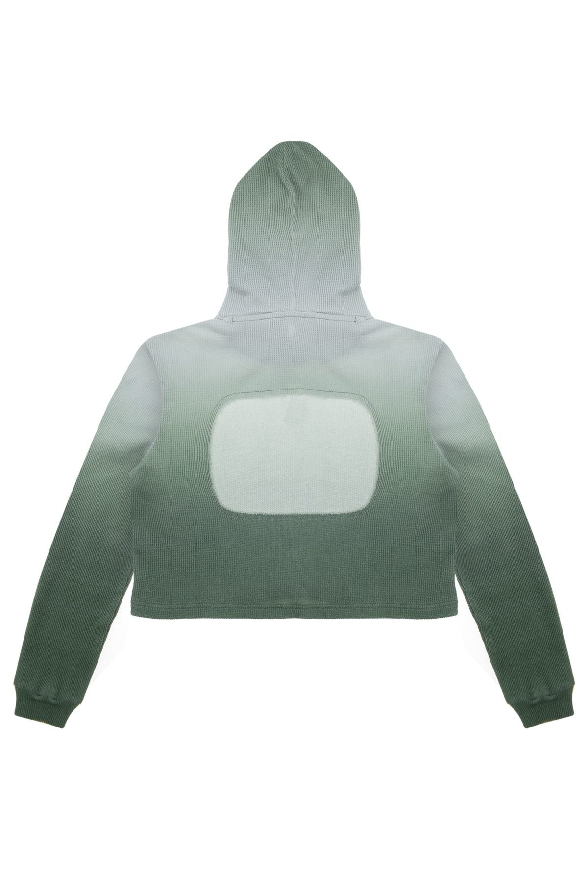 Waffle Hoodie - Green Ombre