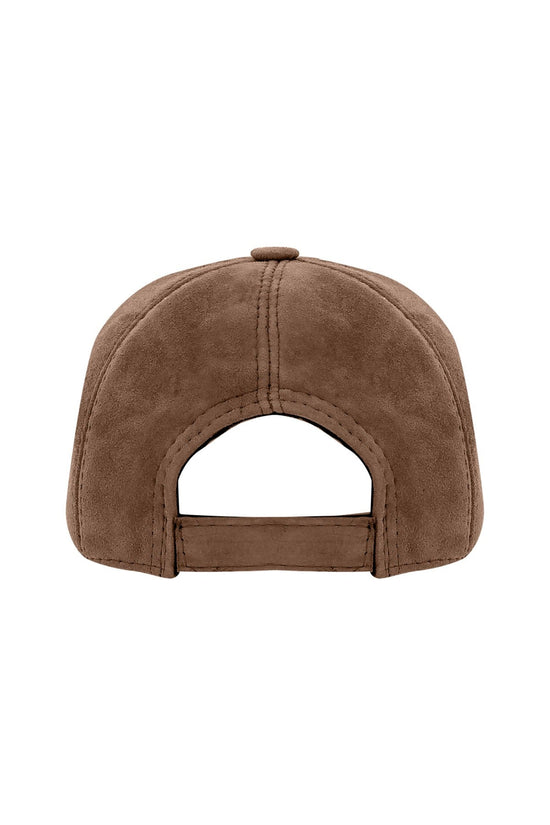 Invite Only Suede Leather Hat - Brown