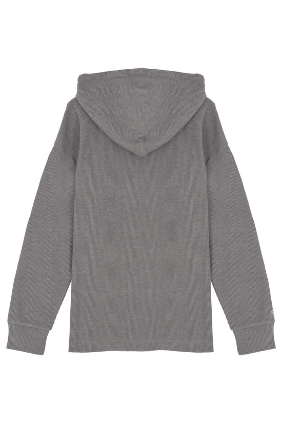 Waffle Zipper Sweatshirt - Grey