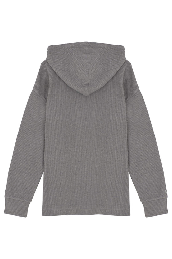Load image into Gallery viewer, Waffle Zipper Sweatshirt - Grey
