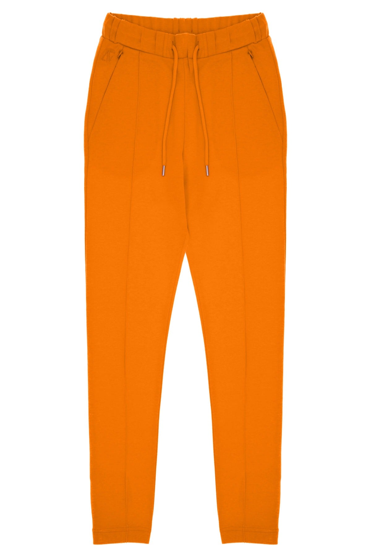 Cotton Skinny Sweatpants - Persimman Orange