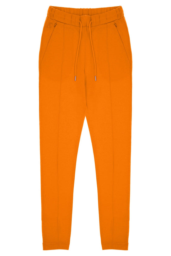 Cotton Skinny Sweatpants - Persimman Orange