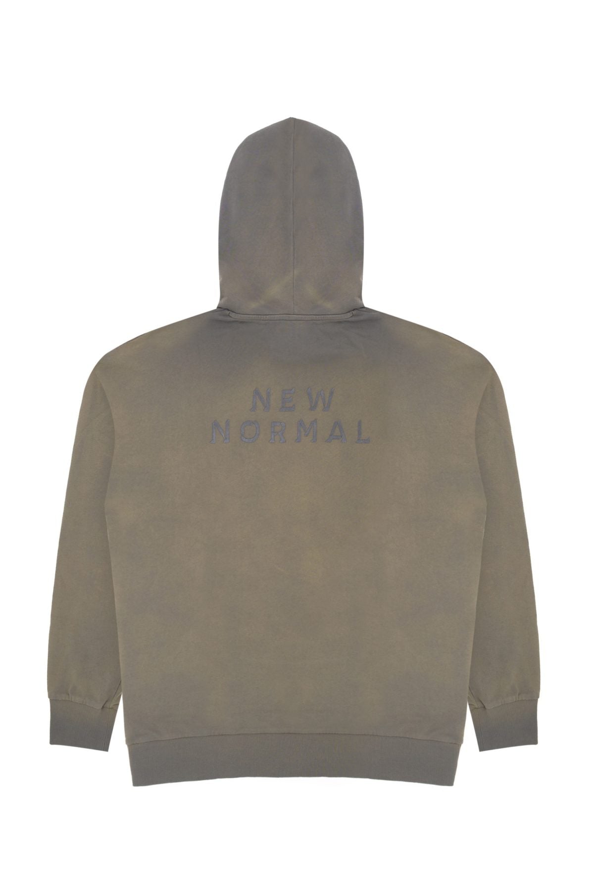 Cotton Hoodie - Acid Khaki