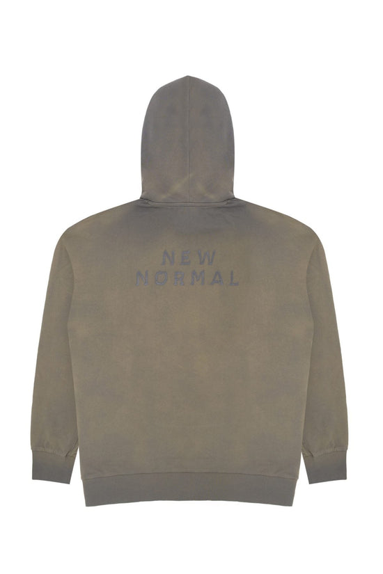 Cotton Hoodie - Acid Khaki