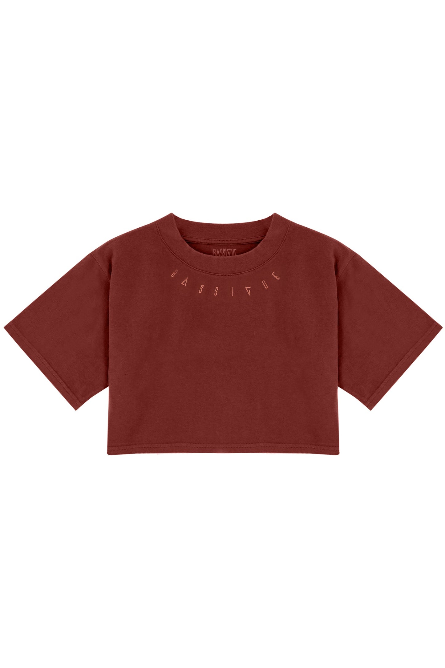 High Density Crop T-shirt - Fire Brick