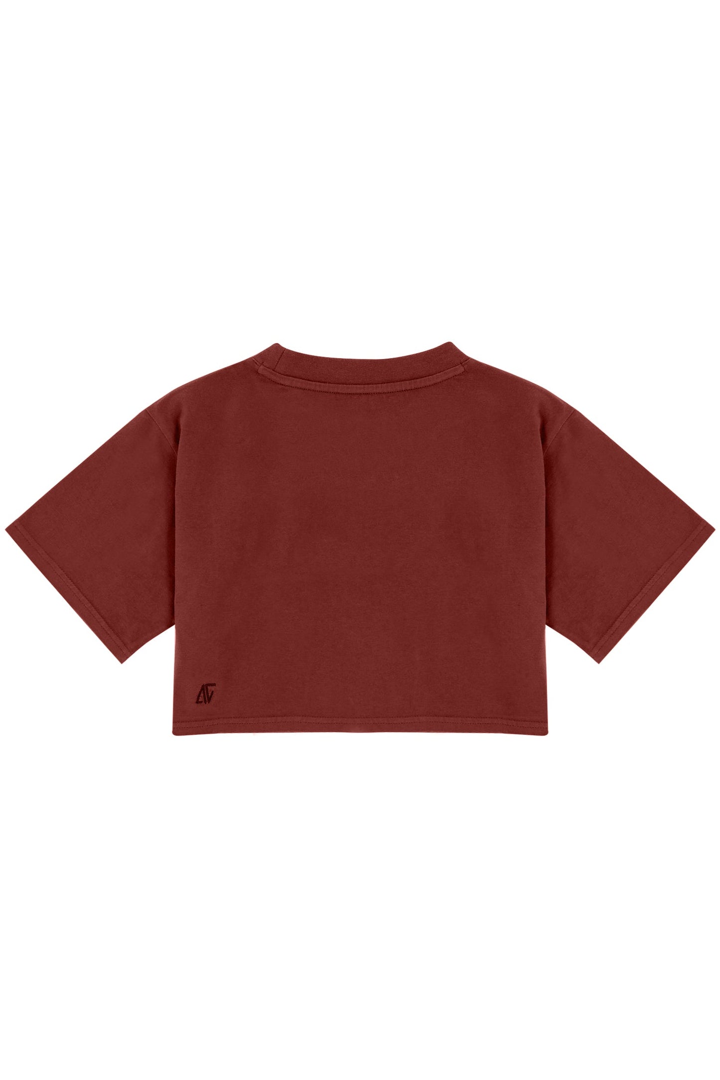 High Density Crop T-shirt - Fire Brick