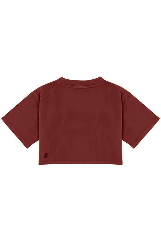 High Density Crop T-shirt - Fire Brick