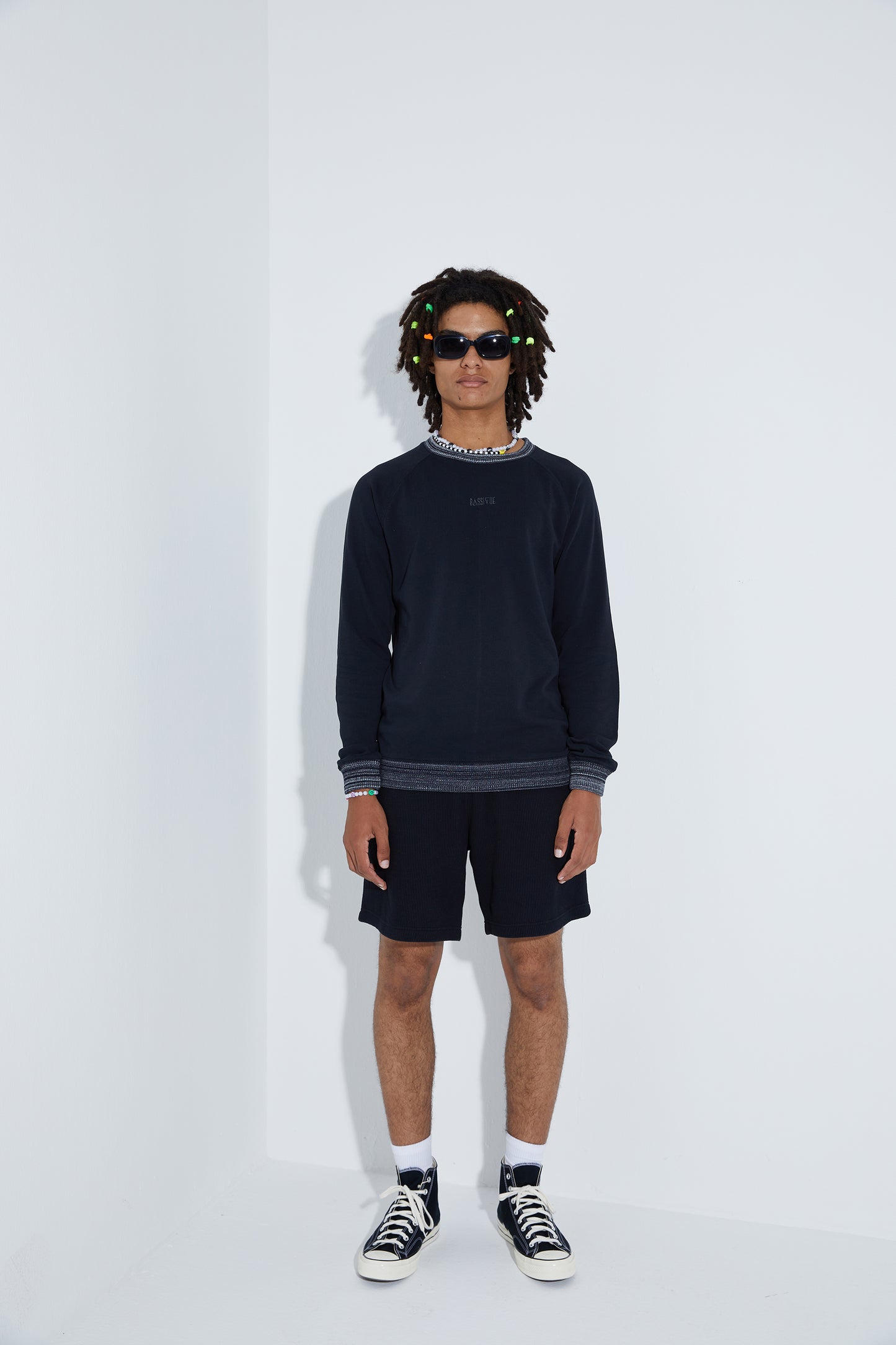 Knit Sweatshirt - Siyah