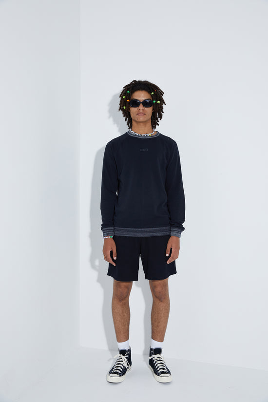 Knit Sweatshirt - Siyah