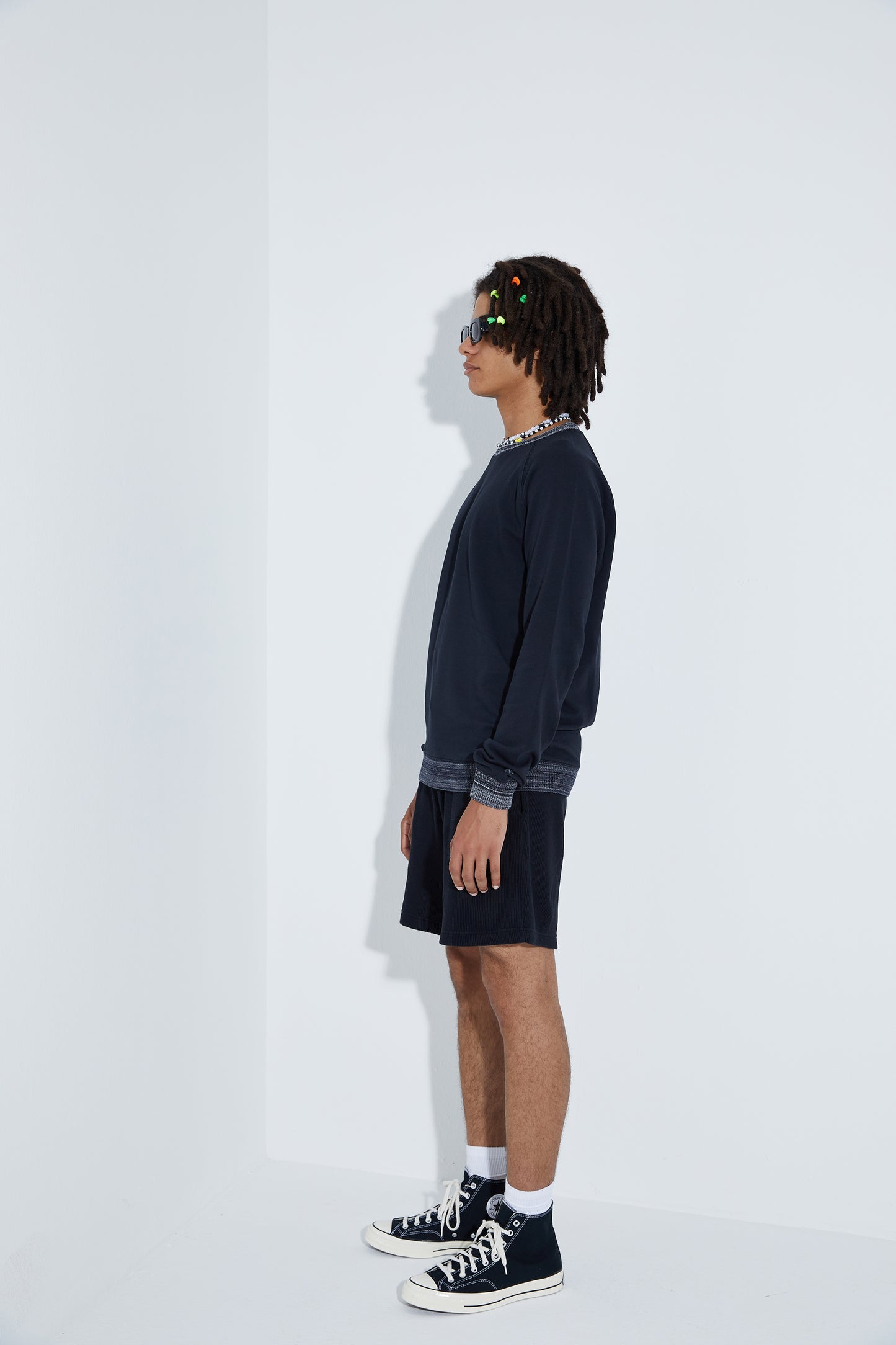 Knit Sweatshirt - Siyah