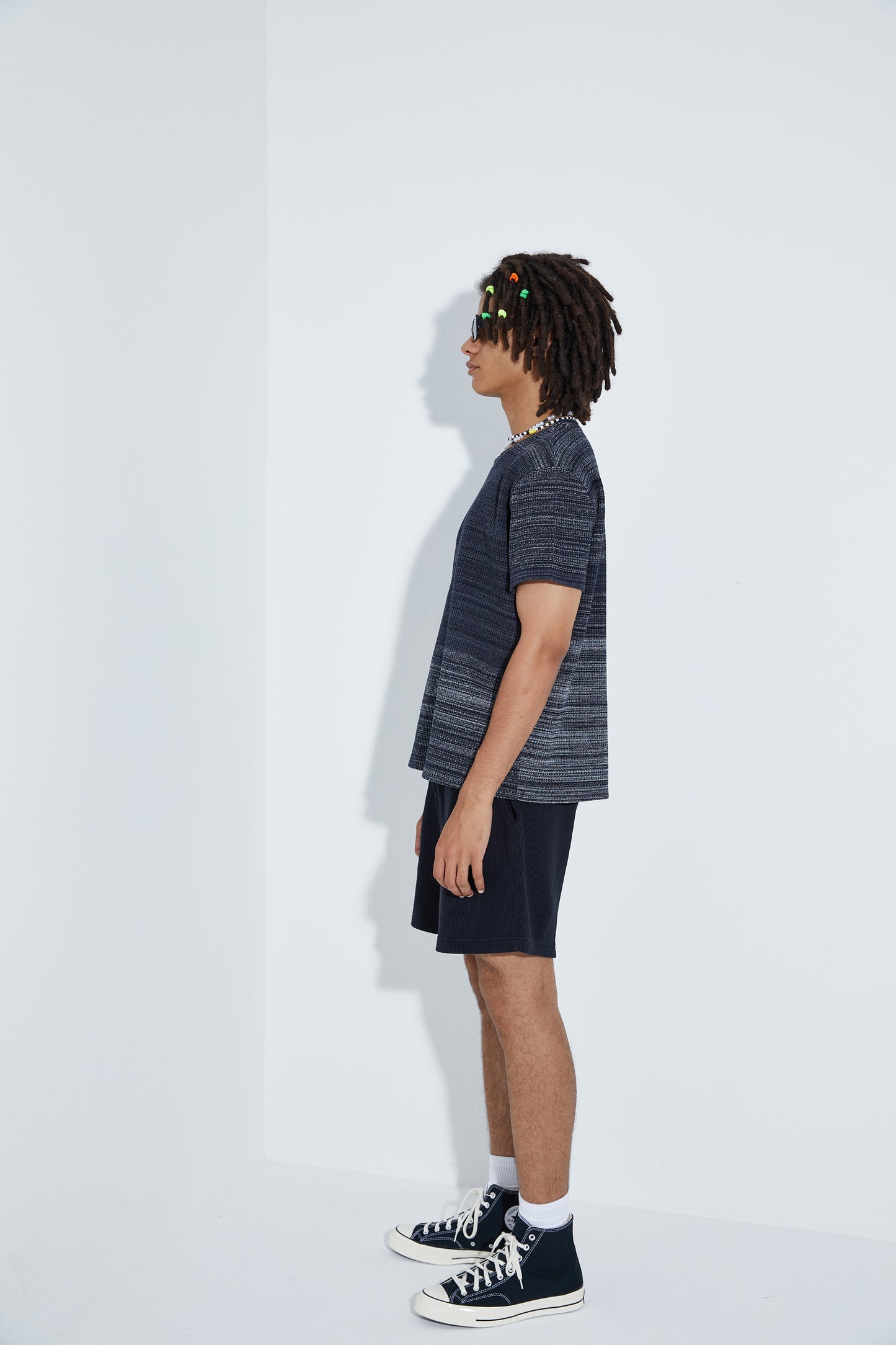 Full Knit T-Shirt - Black