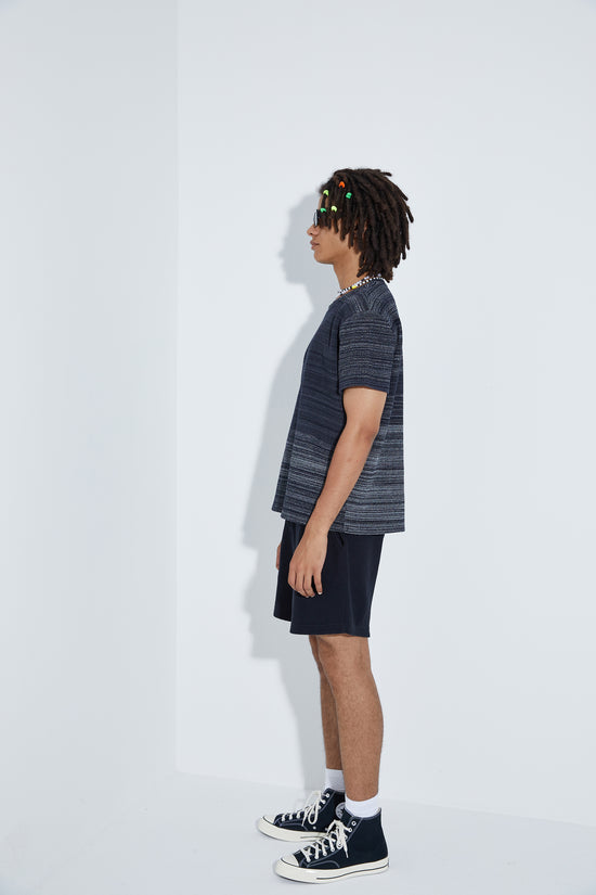 Full Knit T-Shirt - Black