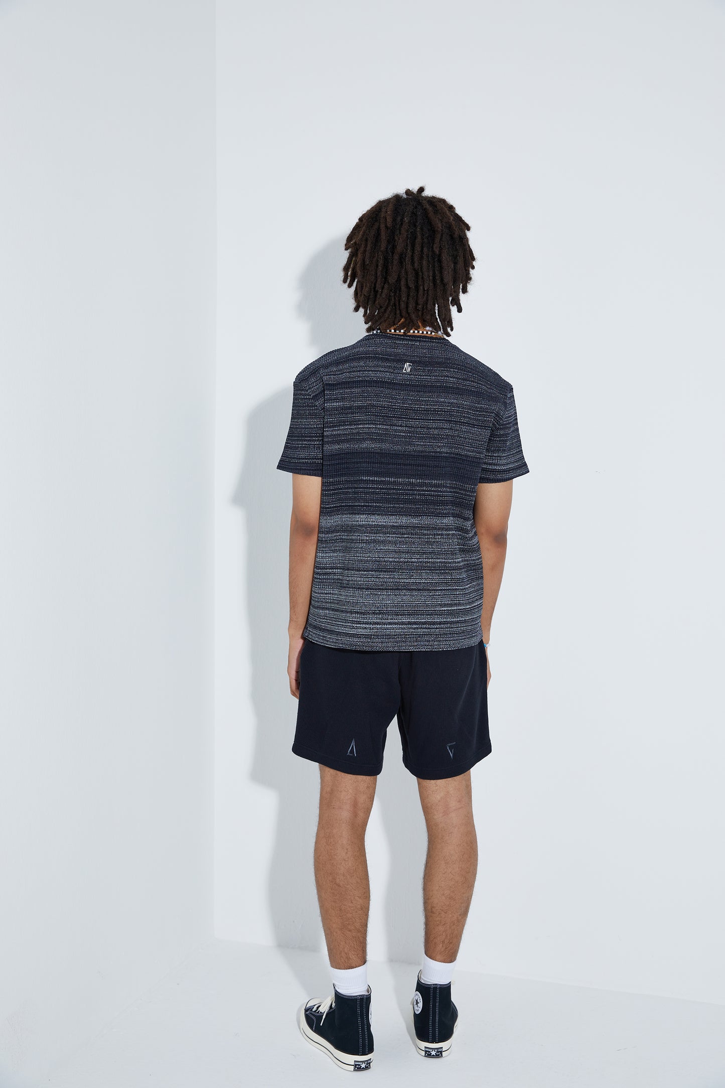 Full Knit T-Shirt - Black