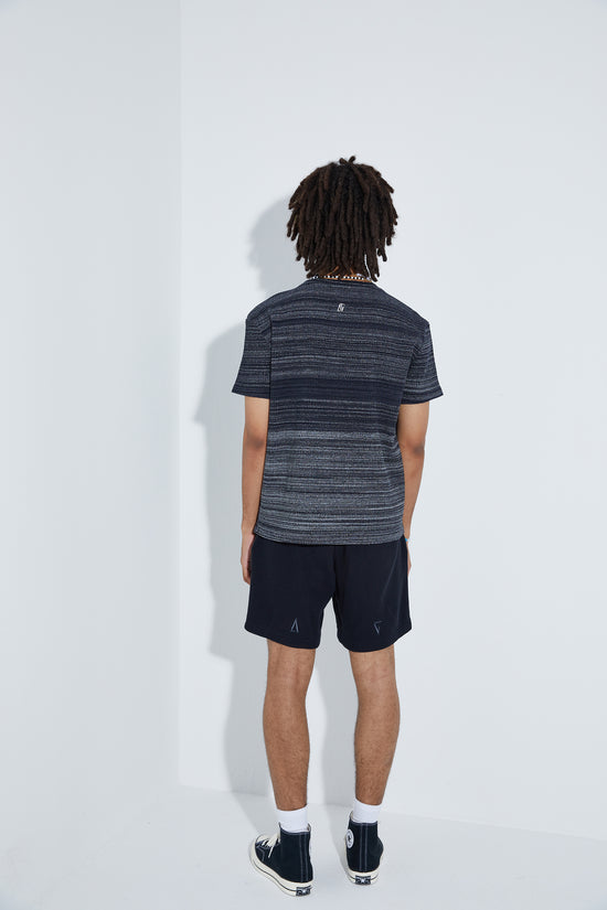 Full Knit T-Shirt - Black