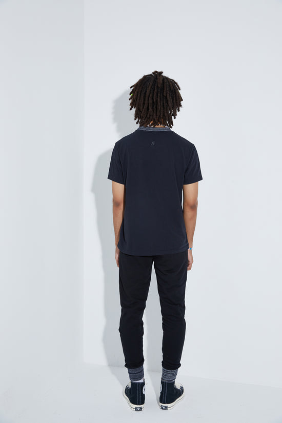 Load image into Gallery viewer, Knit T-Shirt - Navy
