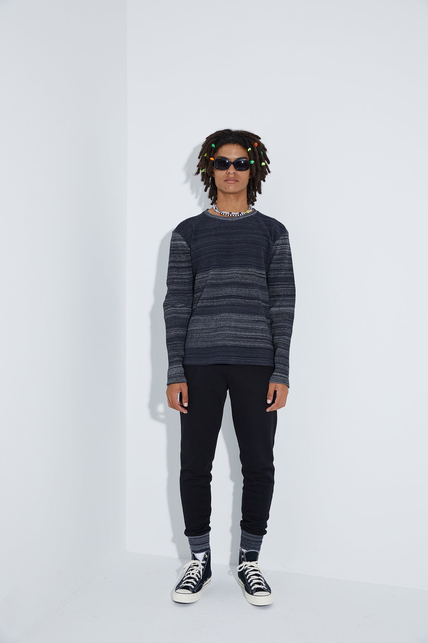 Knit Sweatshirt - Siyah